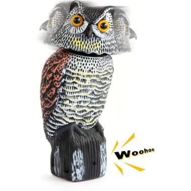 Scarecrow Owl - Rotating Head and Sounds | BirdGard Iberia