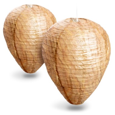 Gardigo Fake Wasp Nests, Premium, Set of 2 - Effective Repellent