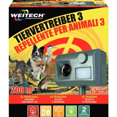 Garden Protector 3 - Ahuyentador de Gatos, Conejos y otros Animales