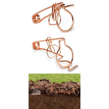 Trampas para Topillos - Set de 4 - Muy Efectivas y Fáciles de Instalar